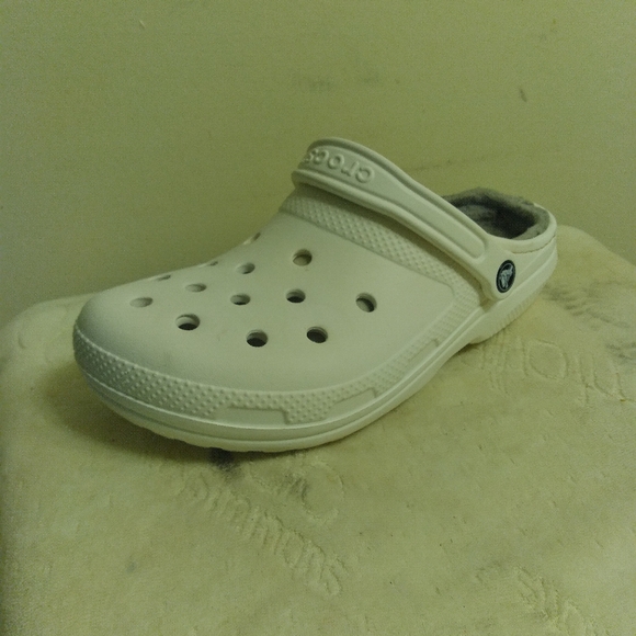 Womens White Clogs CROCS Unisex Men Size 8, Womens 10 Inside is 10 Inches Inside - Picture 11 of 16